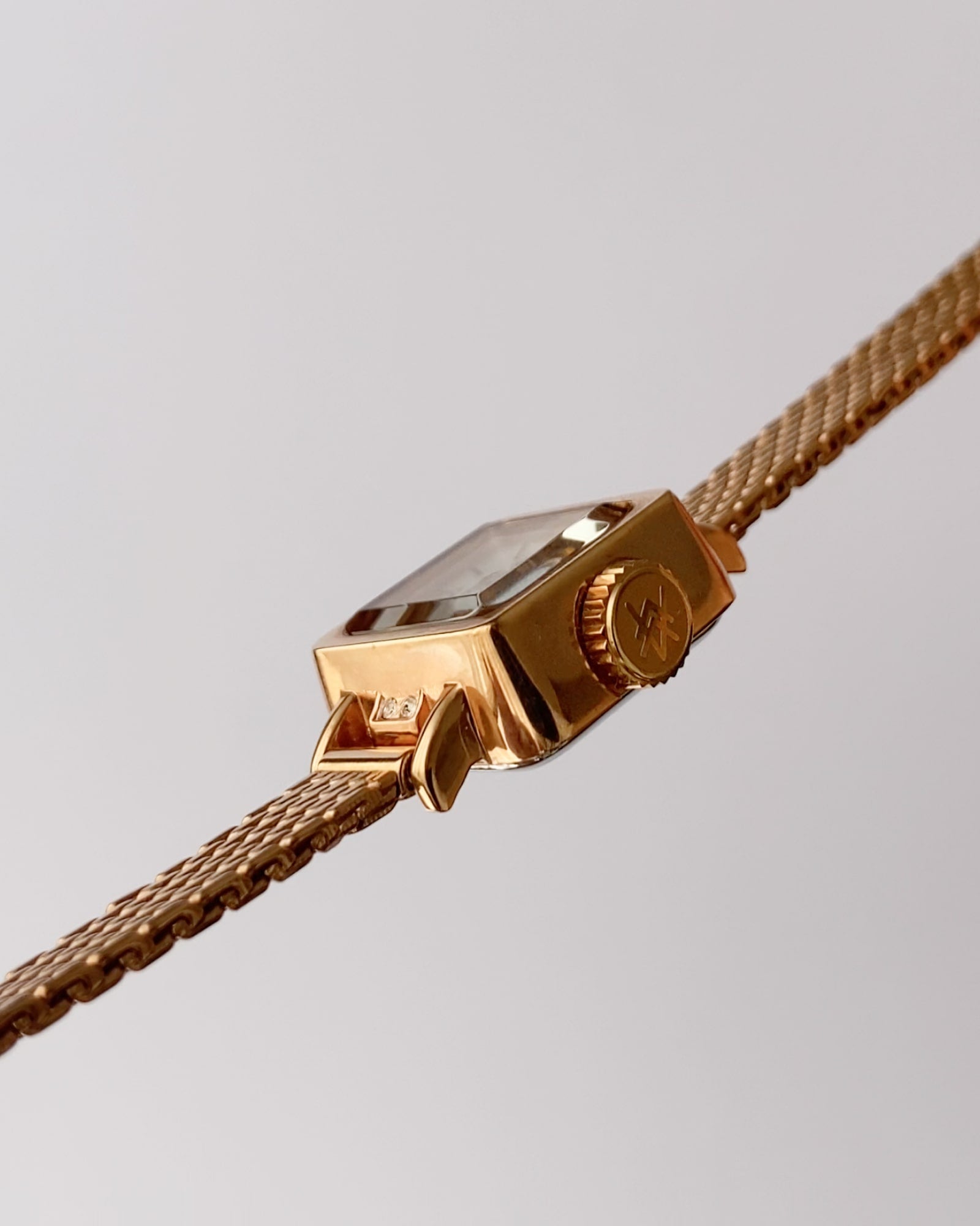 A.Kurtz Rose Gold Metal Square Women Watch