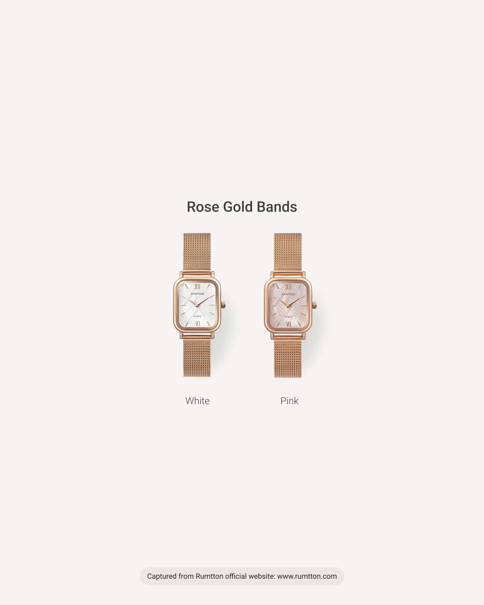 Rumtton Harbor Mesh Metal Women Watch