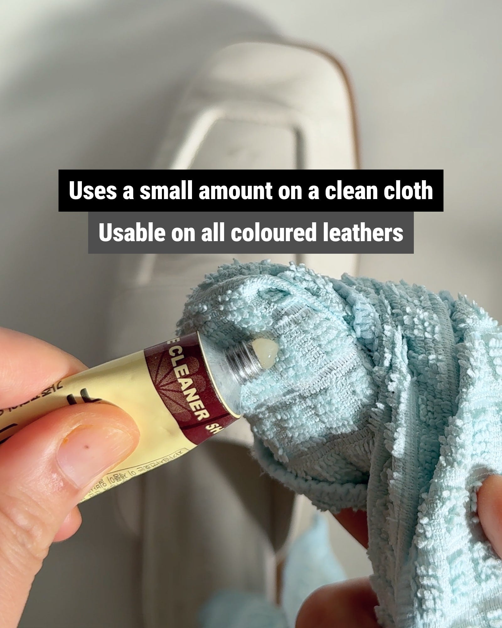 Shoemiz white leather sneakers shoe cleaner