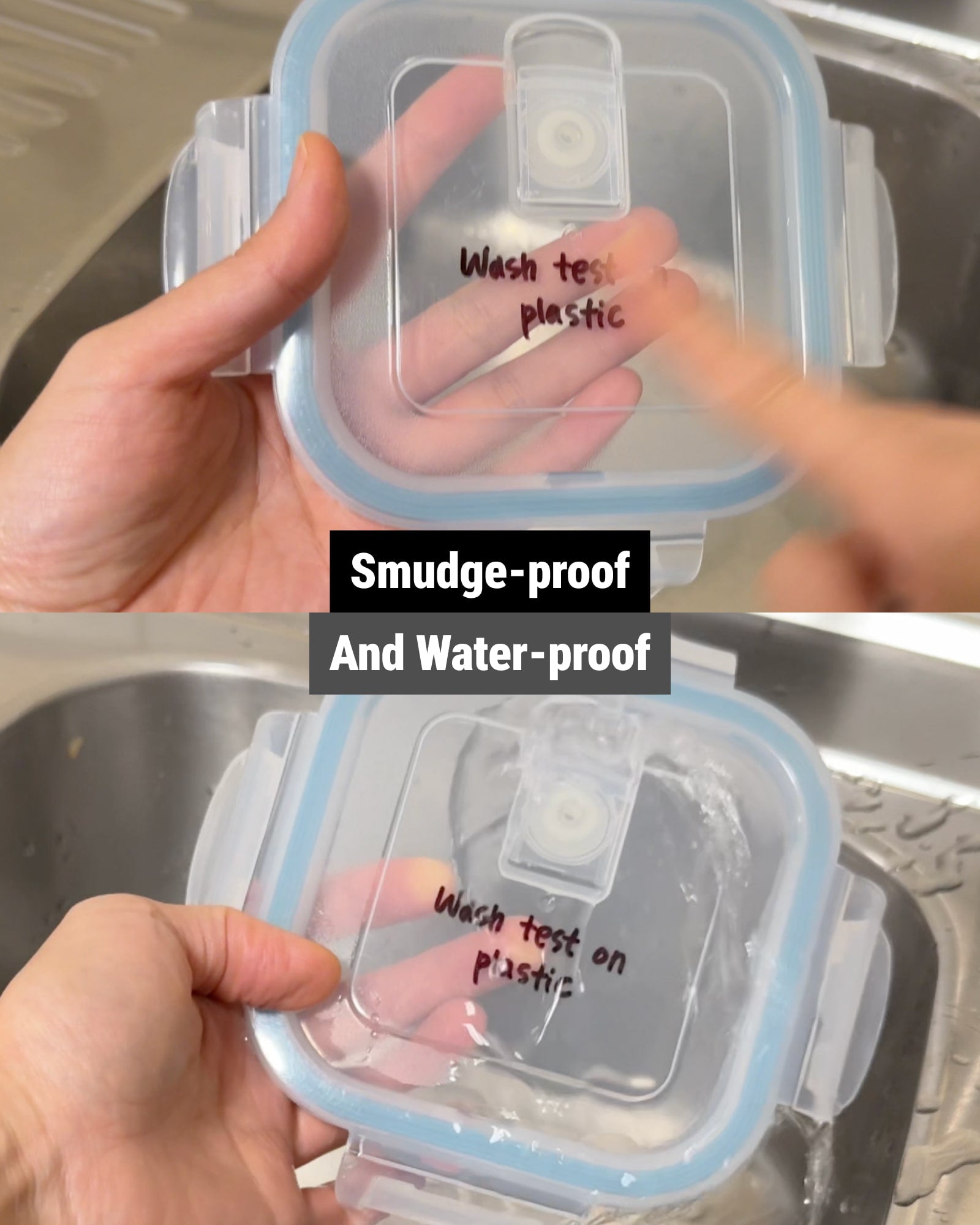 Washable Kitchen Marker Pen not smudging after rubbing